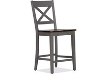 sterling dining gray gray counter stool   