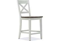 sterling dining white white counter stool   