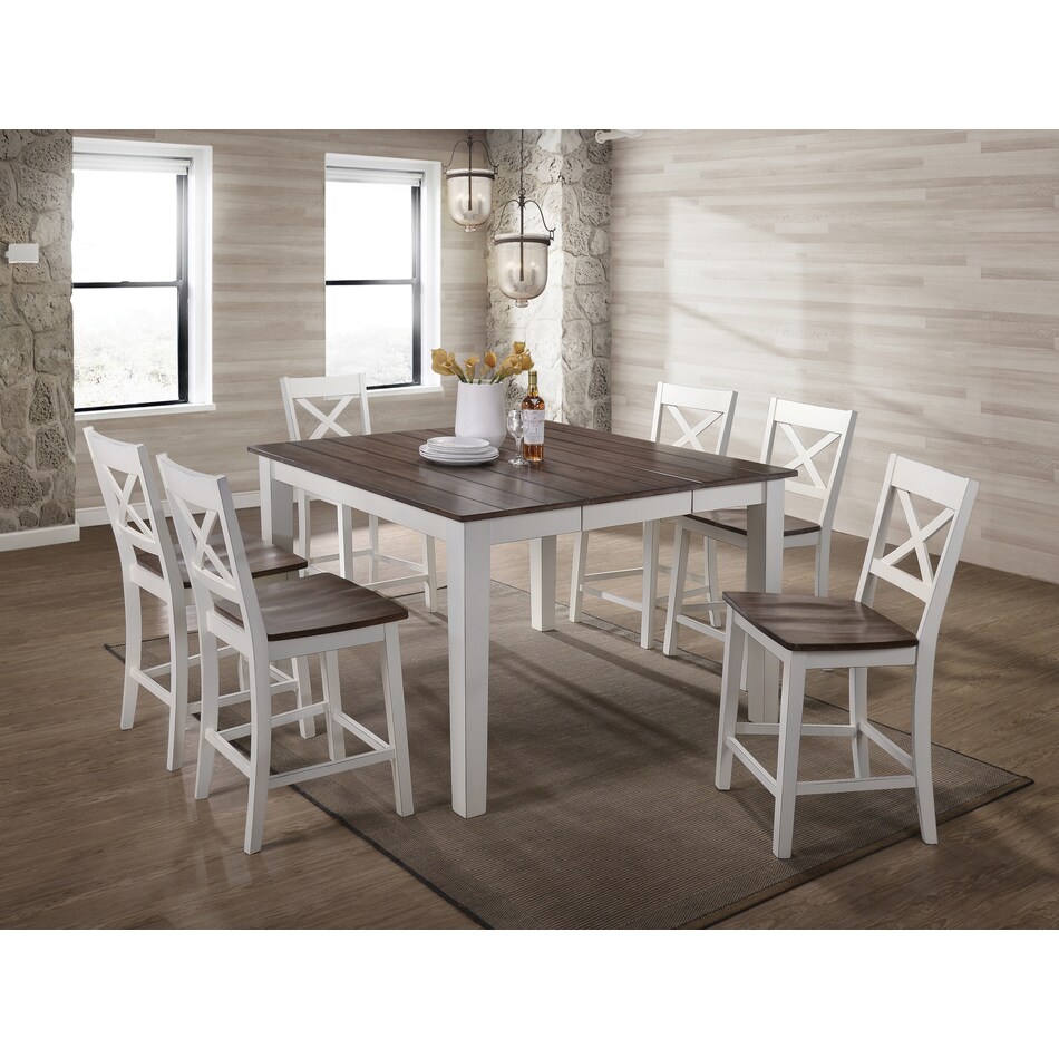 sterling dining white white counter stool   