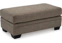 stonemeade nutmeg living room brown st stationary fabric ottoman   