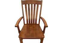 sutter mills dining brown dr arm chair   