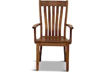 sutter mills dining brown dr arm chair   