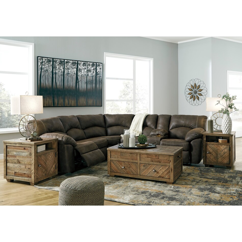 tambo brown  piece sectional apk  s  