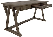 the luxenford home office collection grayish brown of desk h   