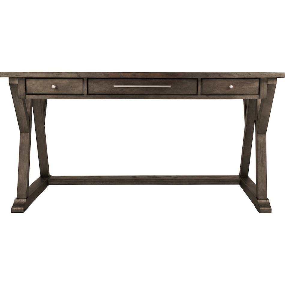 the luxenford home office collection grayish brown of desk h   