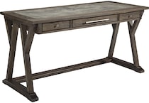 the luxenford home office collection grayish brown of desk h   