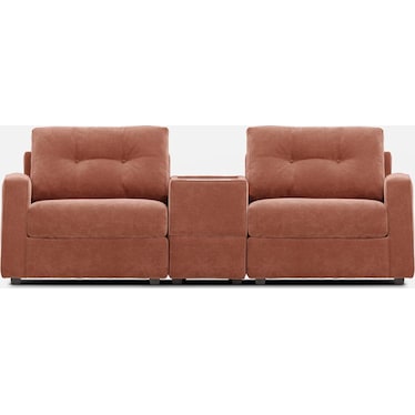 Modular One 3-Piece Console Loveseat - Cantaloupe