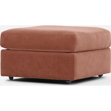 Modular One Bumper Ottoman - Cantaloupe