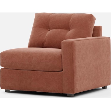 Modular One Right Arm Facing Chair - Cantaloupe