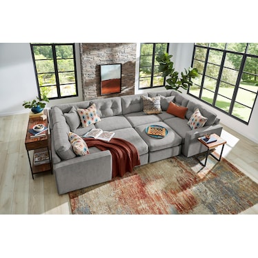 Modular One 6-Piece Sectional - Granite