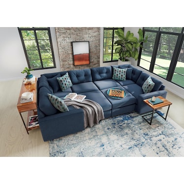 Modular One 6-Piece Sectional - Navy