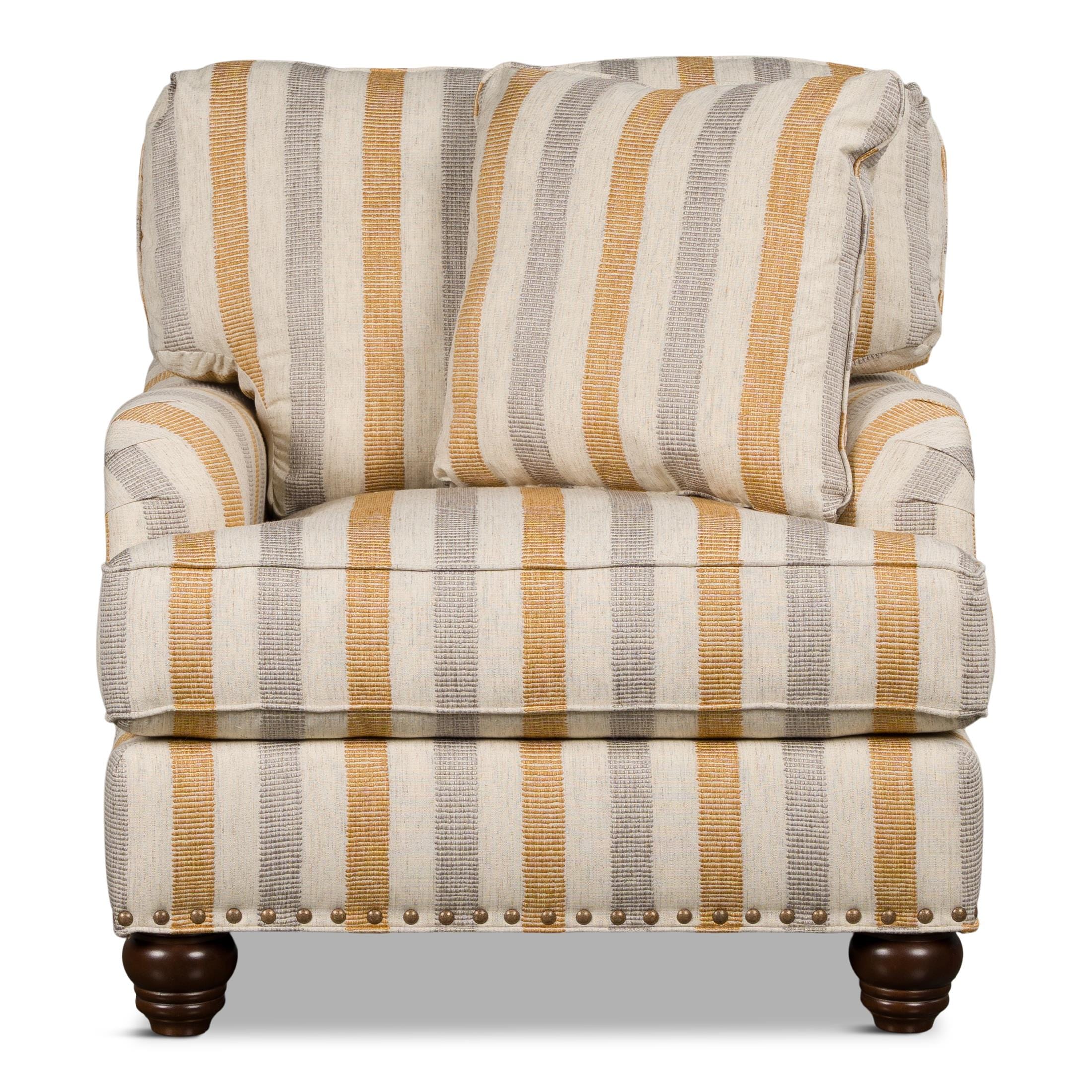 Shallow best sale accent chair