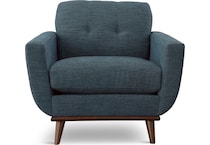 topaz living room teal st stationary fabric chair   