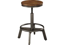 torjin brown   gray counter height stool d   