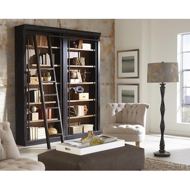 Toulouse 2 Bookcases with Ladder