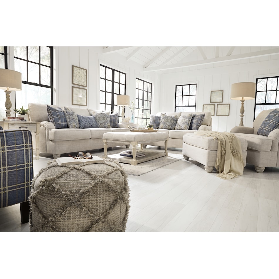 traemore neutral st stationary fabric sofa   