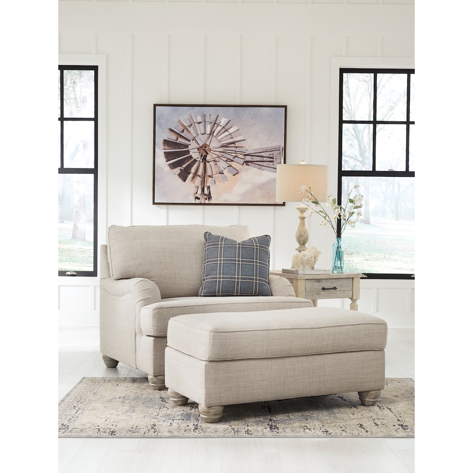 traemore neutral st stationary fabric ottoman   