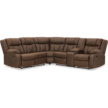 Trail Boys 2-Piece Reclining Sectional with Console