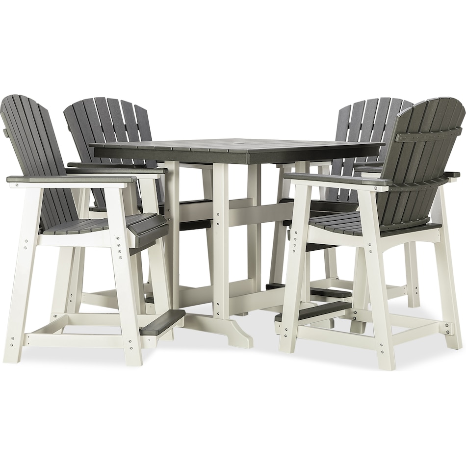 transville gray outdoor dining set rm  