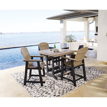 Transville Outdoor Counter Height Dining Set