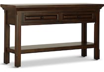 trenton brown oc sofa table   