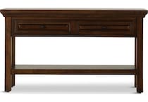 trenton brown oc sofa table   