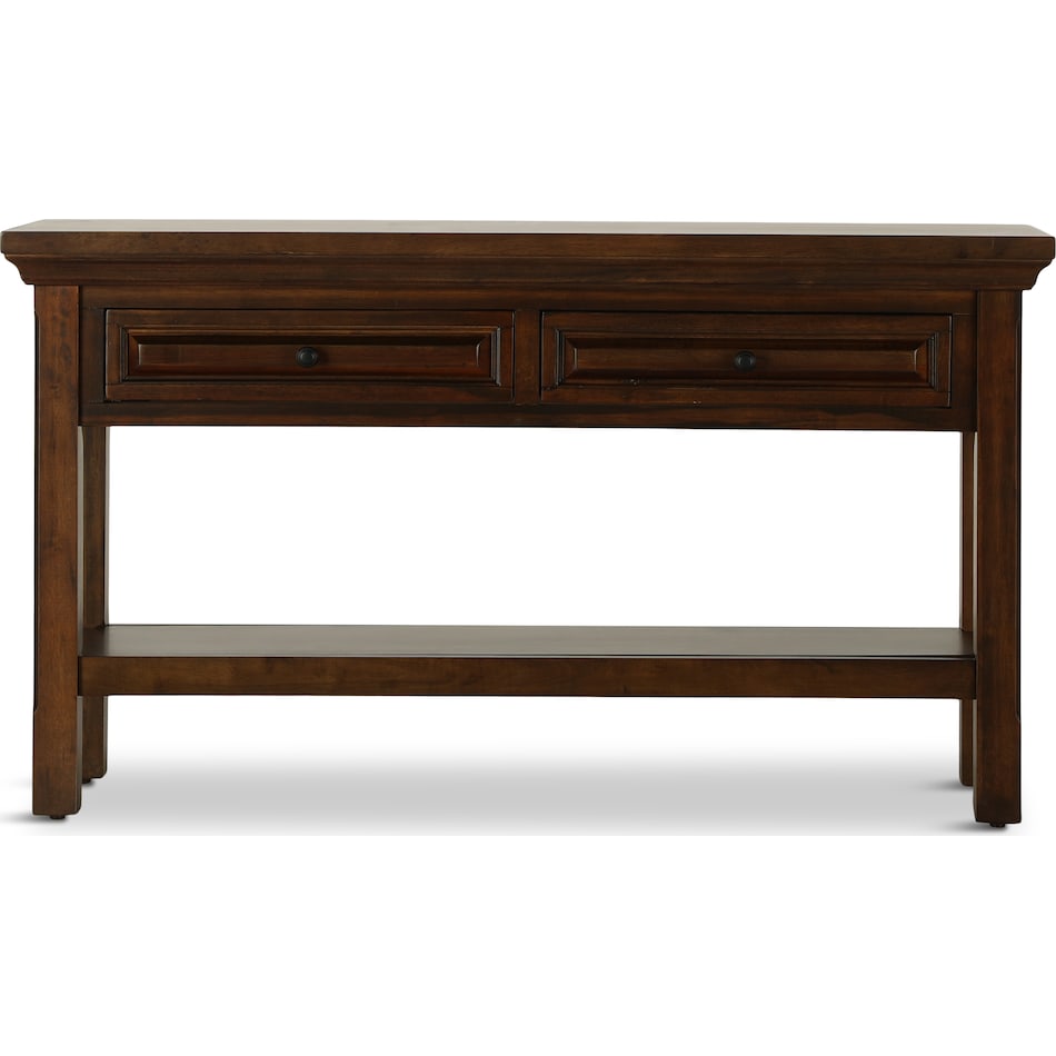 trenton brown oc sofa table   