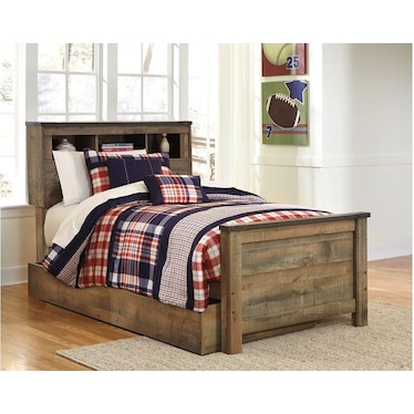 Trinell Full Panel Bed with Large Storage Drawer
