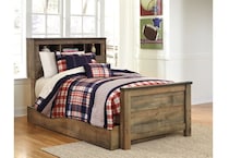 trinell brown twin bookcase bed apk b tbt  