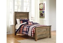 trinell brown twin panel bed apk b tpb  