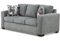 tristin living room dark gray st stationary fabric sofa   