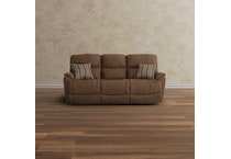 trouper brown reclining sofa   