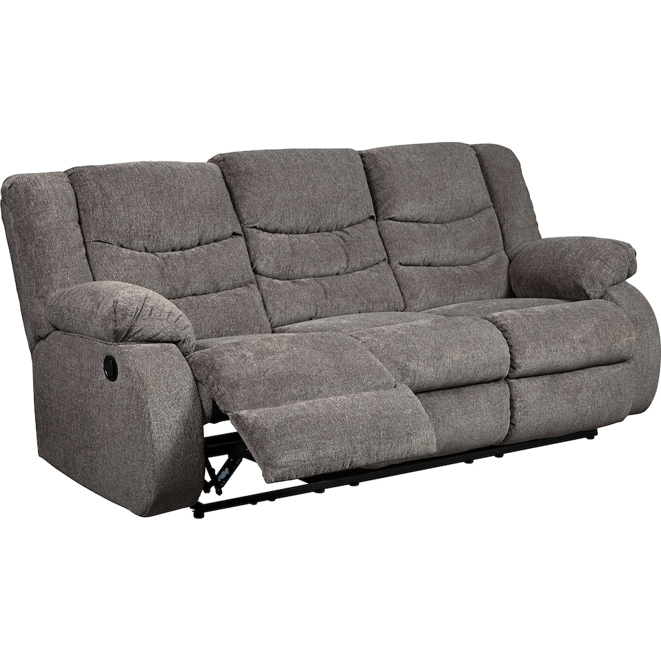 tulen gray reclining sofa   