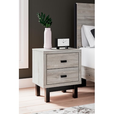 Vessalli 2 Drawer Nightstand