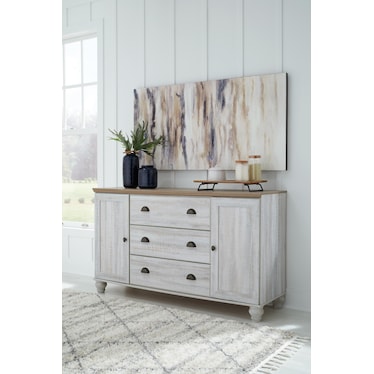Haven Bay 3 Drawer Dresser with 2 Cabinets