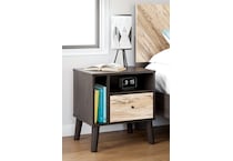 two tone br master nightstand eb   