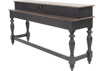 two tone console table   