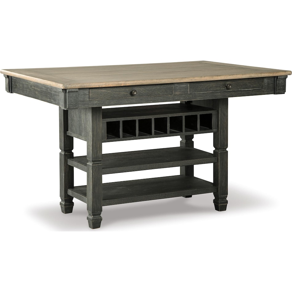 tyler creek dining room black   gray dr feo dining table pack rm  