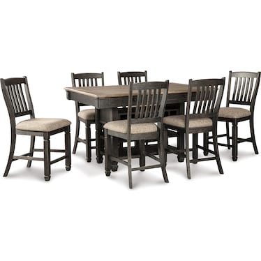 Tyler Creek Counter Height Dining Table and 6 Barstools Set