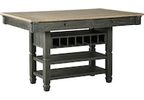 tyler creek black   gray dr dining table ctr hgt d   