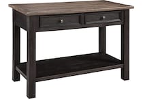 tyler creek grayish brown  black oc sofa table t   