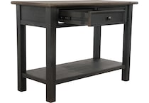 tyler creek grayish brown  black oc sofa table t   