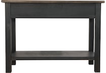 tyler creek grayish brown  black oc sofa table t   