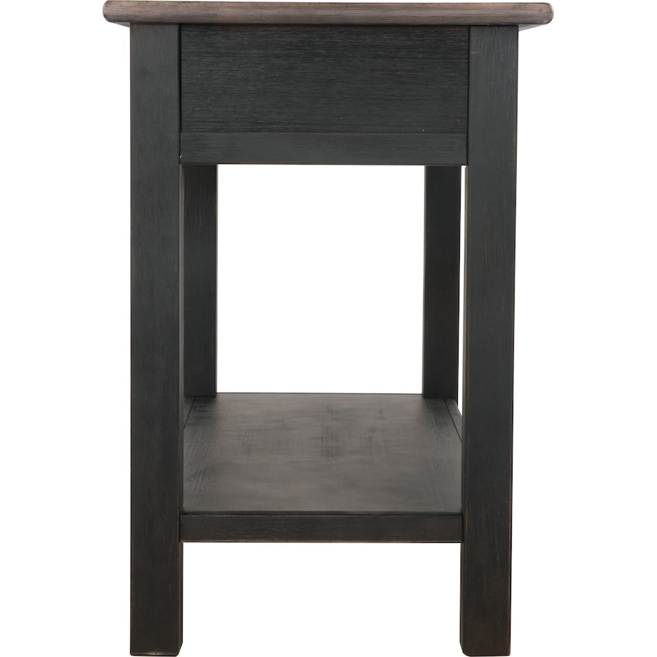 tyler creek grayish brown  black oc sofa table t   