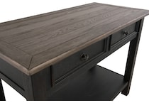 tyler creek grayish brown  black oc sofa table t   