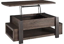 vailbry brown coffee table t   