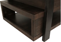 vailbry brown coffee table t   