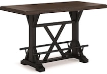 valebeck dining black dr dining table reg hgt d   