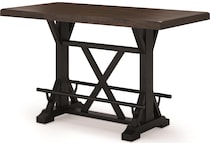 valebeck dining black dr dining table reg hgt d   