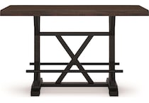 valebeck dining black dr dining table reg hgt d   